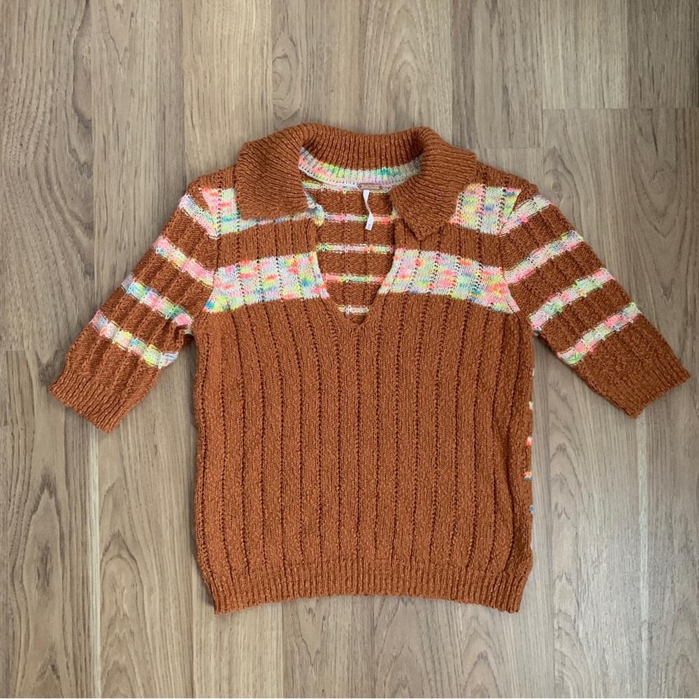 Free People Now and Then Henley Sweater